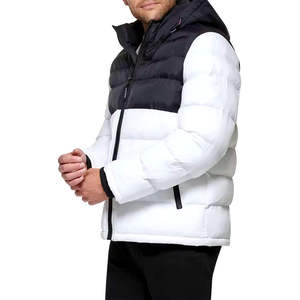 Veste d'hiver décontractée pour homme, personnalisée, brillante, à capuche, matelassée, col montant, fermeture éclair, design sur mesure, vente chaude - Product Image 3