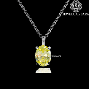 Collier en argent 925 à la mode avec diamant Moissanite pour femmes, bijoux de luxe pour anniversaire, tenue décontractée et occasions festives - Product Image 4