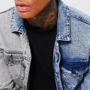 เสื้อแจ็คเก็ตยีนส์โอเวอร์ไซส์ผู้ชาย สไตล์สตรีทแวร์ ฮิปฮอป ยีนส์ขาดๆ แบบวินเทจ ล้างสีแบบแอซิดวอช เสื้อคลุมยีนส์ลำลองสำหรับผู้ชาย - Product Image 5