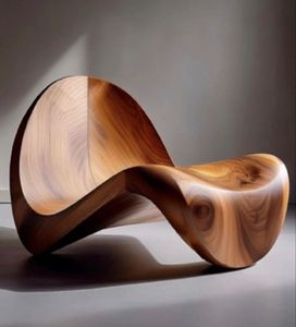 Escultura Moderna Hecha a Mano de Madera para Mesa, Inspirada en la Naturaleza, Pieza de Arte Decorativa Irregular para Interiores, Decoración para Comedor y Hogar - Product Image 1