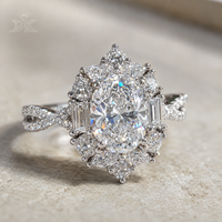 DK 1,9 Karat Ovaler Schliff VVS Labor-Diamantring 18K Gold IGI-Zertifiziert für Hochzeiten und Geschenke Direkt vom Hersteller Schlichtheit & Luxus