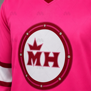 Ensemble de maillots de hockey sur glace personnalisés en gros – Maillot de hockey brodé et en twill, uniforme en polyester sublimé à séchage rapide - Product Image 5