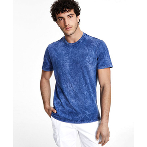 T-shirt personnalisé pour homme 100% coton, lavé à l'acide, écologique, respirant, coupe classique, impression de logo personnalisée, service OEM personnalisé - Product Image 3