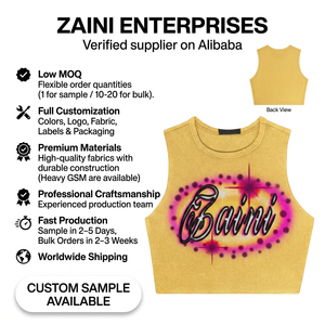 Women Premium 220 GSM 100% Cotton Printed Knitted Black Crop <b>Top</b> Slim Fit Summer Breathable Anti-Wrinkle Sleeveless Short - Product Image 1
