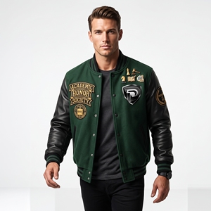 Chaqueta Bomber Varsity Personalizada Dumela para Hombre, Bordada, Corte Regular, Ropa de Invierno, Resistente al Viento, Servicio OEM - Product Image 3