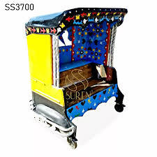 GUNVANTI <b>Antique</b> Leather 2 Seater <b>Sofa</b> for Restaurant & Living Room Made in Rajasthan - Product Image 2