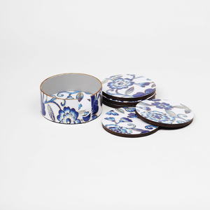 Ensemble de sous-verres écologiques en bois massif, réutilisables, pour tasses à thé et à café, résistants à la chaleur, faits à la main, pour la maison et la salle à manger - Product Image 1