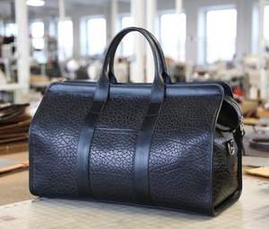 Bolsa de lona de cuero genuino premium para hombre, bolsas de lona de cuero transpirables personalizadas para venta en línea - Product Image 2