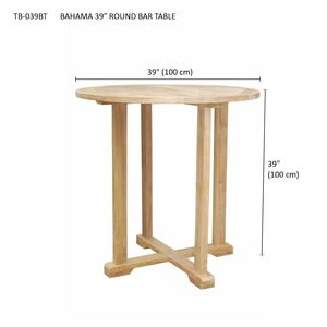 Table de bar ronde Bahama - Product Image 3