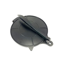 Kwang Hsieh – Moule manuel en alliage d'aluminium moulé de 8 pouces, revêtement noir de qualité alimentaire, écologique, pour tortillas de maïs et de farine