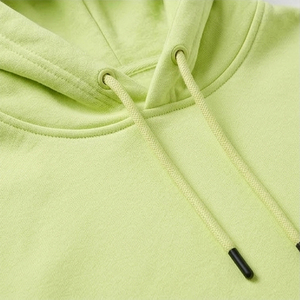 Sweat-shirt à capuche unisexe vert lime oversize en molleton décontracté avec poche, coupe classique, vente en gros - Product Image 3