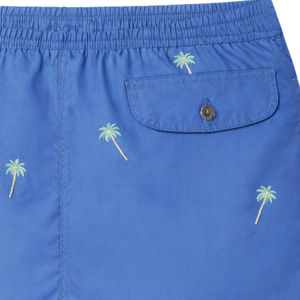 Shorts de bain bleus pour hommes, motif écologique, séchage rapide, imperméables, respirants, avec cordon de serrage, pour la plage - Product Image 4