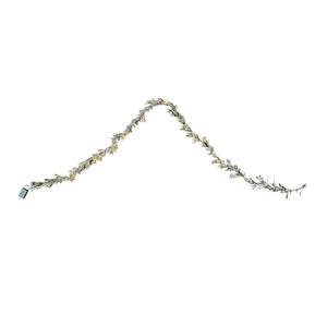 9-FT Realistic Greenery Christmas Garland Decorated with Vines Olive Leaves & Berries <b>Light</b>-Up Evergreen Faux Wreath - Product Image 4