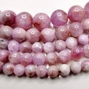 Cuentas Redondas de Kunzita Genuina Rosa Púrpura, Hilo Completo de Piedras Naturales para Joyería, Cuentas Sueltas a Granel para Manualidades DIY - Product Image 2