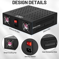 Station de charge USB C PD 800W 80 ports Chargeur rapide haute puissance Hub de charge USB Station de charge, ventilateur de refroidissement intégré pour l'école etc.