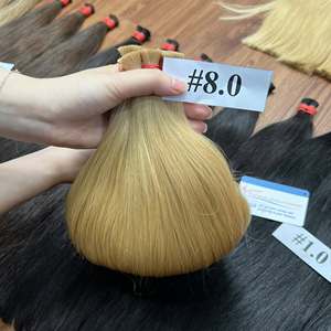 Precio de fábrica al por mayor Extensiones de cabello liso a granel Color claro 100% Vietnamita de alta calidad - Product Image 3