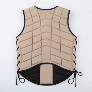 Chaleco de Seguridad Ecuestre Acolchado Personalizado con Cremallera Frontal y Cordones Laterales Ajustables para Actividades de Equitación - Product Image 3
