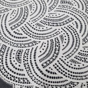 Bande de dentelle extensible légère abstraite 20 cm en nylon et élasthanne tricotée pour soutien-gorge de mariage et lingerie - Product Image 5