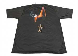Camiseta Personalizada de Poliéster Satinado con Estampado de Gallo para Hombre, Manga Corta, Ligera, Deportiva, Corte Regular, Alta Calidad - Product Image 2