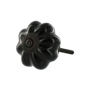 Pomo de Cerámica Floral Clásico Hecho a Mano con Acabado Detallado de Puntos, Ecológico para Muebles de Cocina y Almacenamiento - Product Image 4