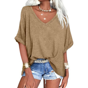 เสื้อยืดคอกลมสีพื้นสไตล์ลำลอง ยูนิเซ็กซ์ แขนสั้น ผ้าฝ้าย 100% รักษ์โลก ทรงโอเวอร์ไซส์ สีดำล้าง - Product Image 4