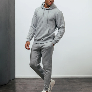 Wholesale Fleece Lined Tracksuit Cotton Blend French Terry Tracksuit Men Factory Direct Supply - Product Image 2