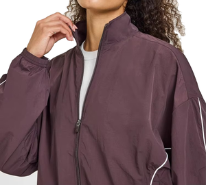 Chaqueta Deportiva Unisex al por Mayor OEM, de Moda, con Ribetes, Ajuste Regular, de Peso Pesado, con Cremallera, 100% Nylon - Product Image 3