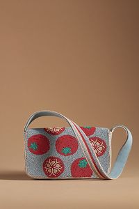 Sac bandoulière pliable perlé à motif géométrique, style bohème, pour femme, avec fermeture à rabat et sangle unique, idéal pour un usage quotidien - Product Image 2