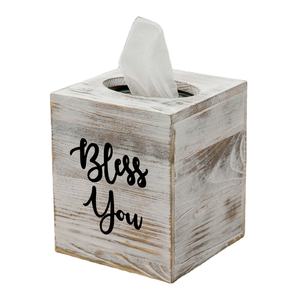 Porte-serviettes et porte-mouchoirs en bois de luxe, organisateur écologique pour la décoration de table d'hôtel ou de bureau avec un design artisanal durable - Product Image 1