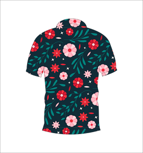 Polo de Manga Corta con Estampado Floral Tropical Personalizado para Hombre, Camisa Polo Casual de Golf - Product Image 3