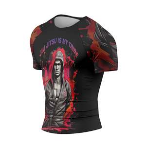 Solid Color Men <b>Long</b> <b>Sleeves</b> Rash Guard for Fitness Wear Quick Dry And Comfortable Men Rash Guard for Sale - Product Image 4