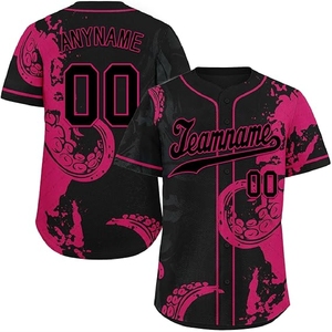 Chemises de baseball élégantes à sublimation avec design entièrement boutonné pour les uniformes de baseball des écoles, des collèges et des clubs - Product Image 1