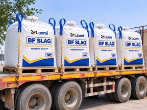 Laxmi Premium Quality BF Slag Ground Granulated Blast Furnace Slag 1MT Bulk Jumbo <b>Bag</b> - Product Image 5