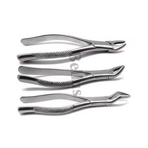 Forceps d'extraction dentaire en acier inoxydable de qualité chirurgicale, certifiés CE, avec poignée moletée, robustes, pour extraction dentaire - Product Image 3