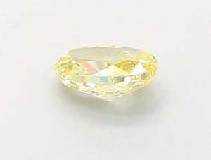 Diamant ovale jaune vif fantaisie, clarté VS1, 0,39 carat, excellente qualité de polissage, pierre précieuse CVD en vrac pour la fabrication de bijoux sur mesure, vente en gros - Product Image 3