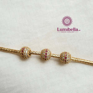 Fashion Body Chain with Three Pendant Balls - Product Image 3