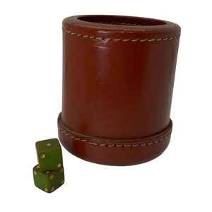 Composants de jeu de société de luxe uniques, logo personnalisable, gobelet à dés en cuir PU doux et moelleux à l'intérieur, pour jeu familial amusant - Product Image 2
