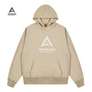 AIFRAN 100 Cotton Blank Hoodie Various Colors Custom Logo Heavyweight Streetwear Oversized Boxy Mens Pullover Wholesale - Product Image 6