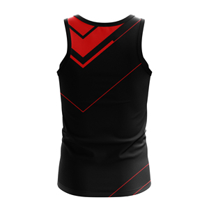 Custom <b>Women's</b> Striped Knitted Polyester Athletic Tank Top Sublimation Print <b>Sleeveless</b> Breathable Quick Dry Workout <b>Shirt</b> - Product Image 2
