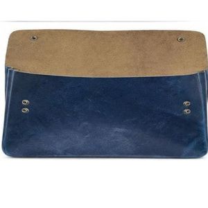 Vintage <b>Leather</b> Document Folder A4 File Case Portfolio Bag with Handle Office Storage Organizer Custom Logo Opaque - Product Image 2
