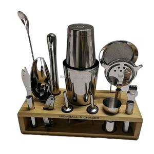 ชุดบาร์สแตนเลสชุดบาร์ค็อกเทล13ชิ้นชุดบาร์เทนเดอร์ตราโลโก้กำหนดเอง - Product Image 3