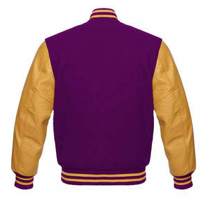 Chaquetas Varsity Personalizadas de Alta Calidad, Chaqueta de Béisbol para Hombre, Corte Entallado, Cuello Alto Formal, Logotipo Frontal - Product Image 5