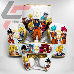 Ensemble de boxe professionnel en cuir véritable de qualité supérieure, imprimé unisexe, confortable, fourni directement par l'usine - Product Image 1