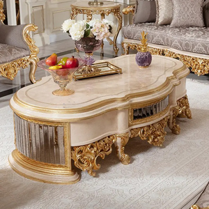 Juego de Sofás de Madera de Teca Estilo Turco de Lujo, Clásico Europeo, Tallado a Mano, Ecológico, Muebles Antiguos para Sala de Estar - Product Image 5