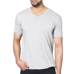 Next Level Apparel <b>Men's</b> Premium Cotton Blend V-Neck T <b>Shirt</b> <b>Dark</b> Heather <b>Grey</b> T <b>Shirts</b> Crew Neck Fitness T <b>Shirt</b> - Product Image 1
