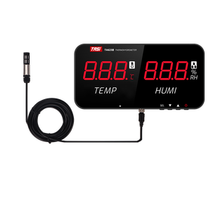 เครื่องวัดอุณหภูมิและความชื้นแบบดิจิตอลติดผนังพร้อมหัววัด, จอแสดงผล HD ขนาด 13 นิ้ว ℃ / ℉   เซ็นเซอร์ภายนอกแบบเปลี่ยนได้ พร้อมฟังก์ชั่นแจ้งเตือน (OEM) - Product Image 1