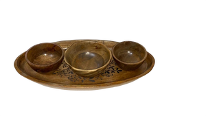 Bandeja de madera Bandeja para servir Bandeja de madera hecha a mano Bandeja Lezer Bandeja de madera - Product Image 3