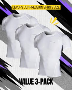 Camiseta deportiva de compresión para hombre, para gimnasio, entrenamiento, fitness, de secado rápido, elástica, proveedor de ropa deportiva. - Product Image 3