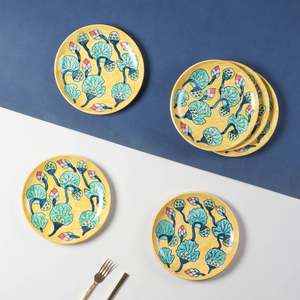 Platos de Porcelana China con Diseños de Dibujos Animados Personalizados, Platos para Servir, Platos Blancos Planos de Porcelana No Tóxica, Económicos al por Mayor - Product Image 5