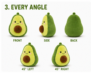Juguete Masticable para Perros de Felpa Suave Moderno con Forma de Aguacate, Juguete Duradero con Sonido para Aliviar la Ansiedad y para la Dentición de Cachorros - Product Image 3